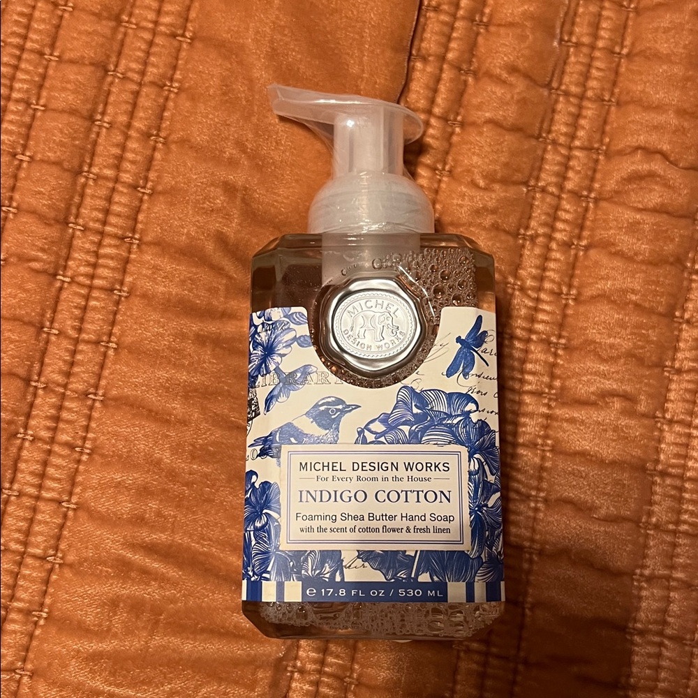 Michel Designs Foaming Hand Soap INDIGO COTTON 17.8 OZ